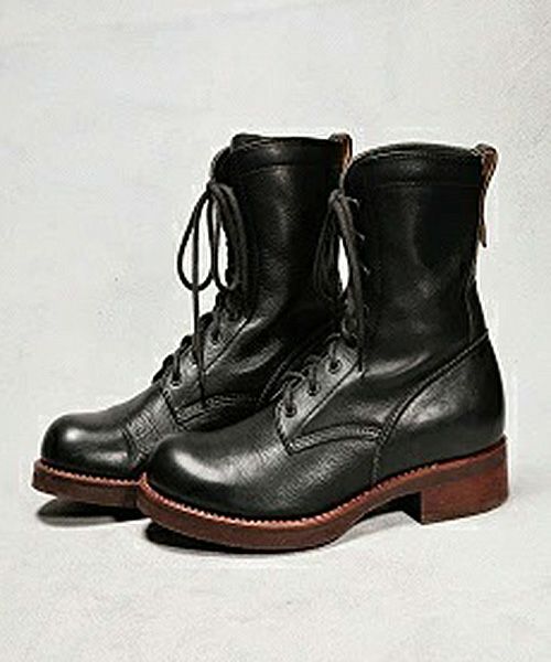 【MROLIVE(ミスターオリーブ)】ME524 WATER PROOF SHIRINK LEATHER /LACE UP LOGGER BOOTS　 ブーツ