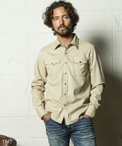 【TMT(ティーエムティー)】AMARETTA SUEDE SHIRTS シャツ