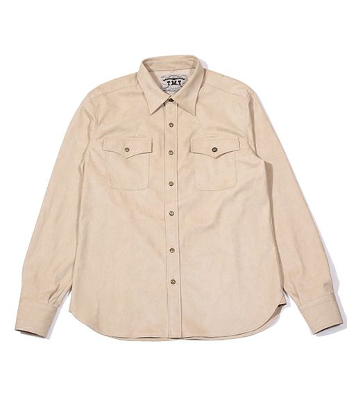 TMT(ティーエムティー)】AMARETTA SUEDE SHIRTS シャツ(TSHF1808