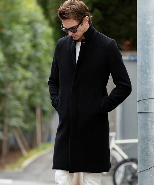 WJK fine wool ベージュ チェスターコート M chester