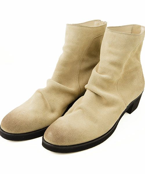 NO ID.(ノーアイディー)】ドレープヒールブーツ(845208-967F) | CAMBIO