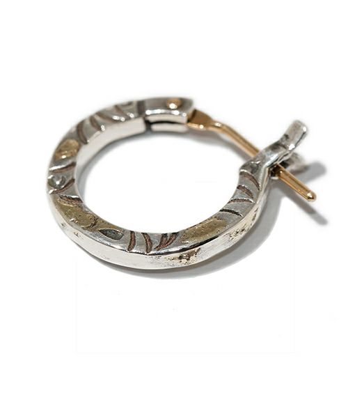 【VIVIFY(ビビファイ)】【予約販売ご注文から1ヶ月後出荷】K18goldpost SideArabesque Hoop Pierce(S) w-gold ピアス(VFP-266)