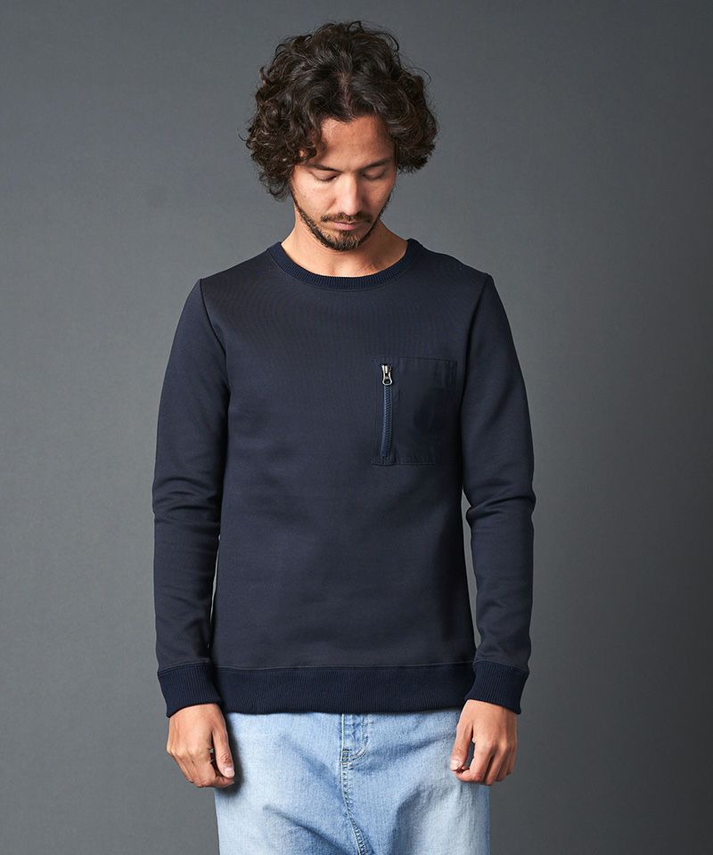 Magine(マージン)】T-C DOUBLE KNIT ZIP PKT C-N L-S ニット(2012-41