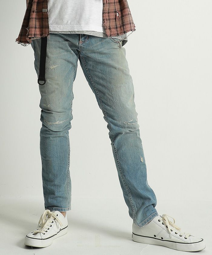 【EGO TRIPPING(エゴトリッピング)】SKINNY STRETCH DENIM 