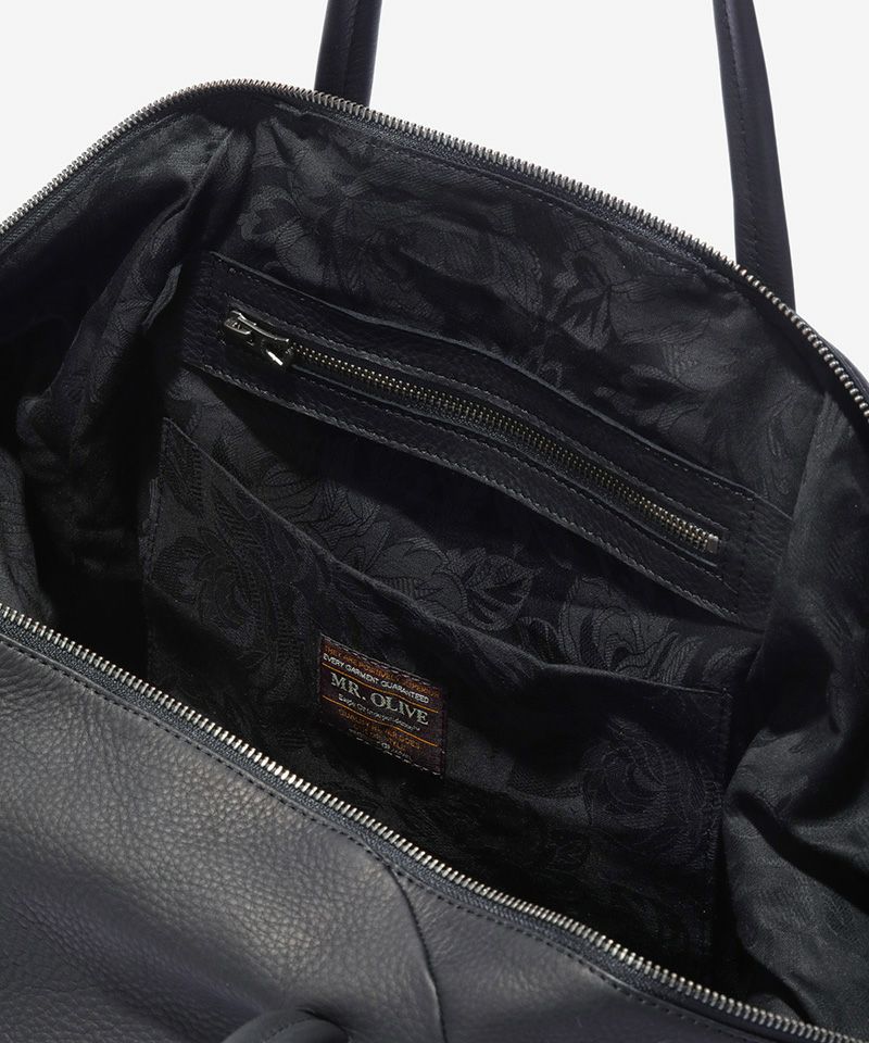 美品 日本製 MROLIVE レザー ボストンバッグ 牛革 ショルダー バッグ MR.OLIVE/ミスターオリーブ WATER PROOF WASHABLE LEATHER 2WAY WORK