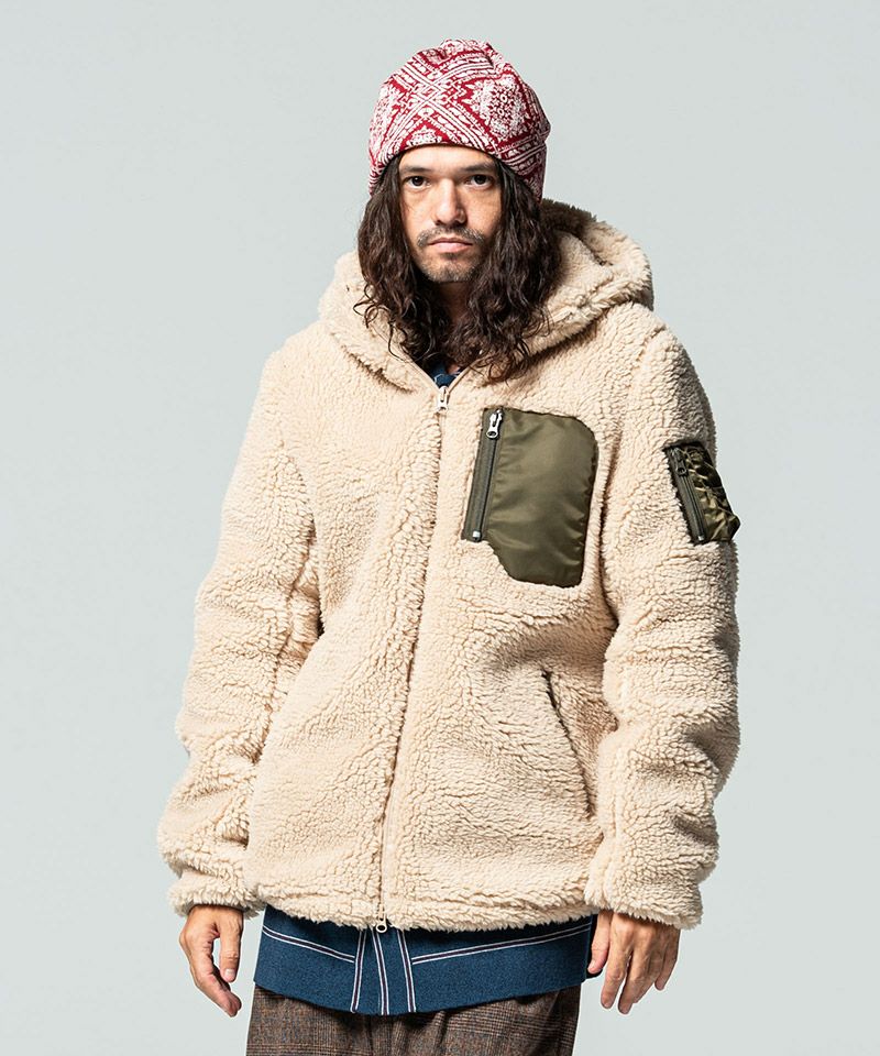 glamb Boa mountain parka / ボアマウンテンパーカー L | feber.com