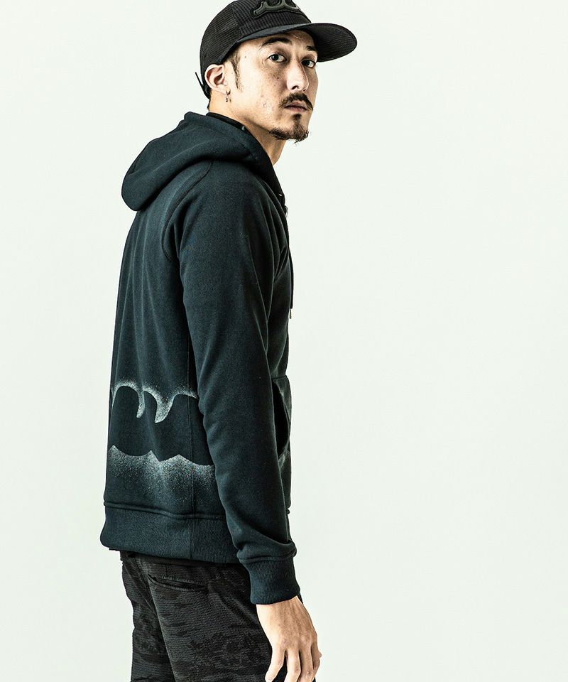 ACANTHUS(アカンサス)】muta Stencil Freedom Sleeve Zip-up