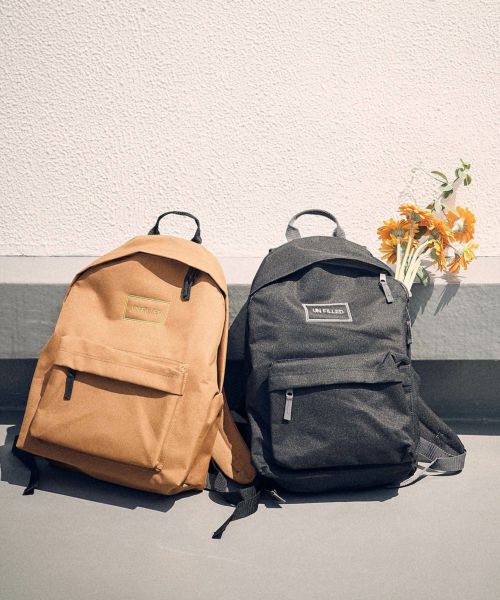 un-filled(アンフィルド)】 Box logo one point stitch Backpack