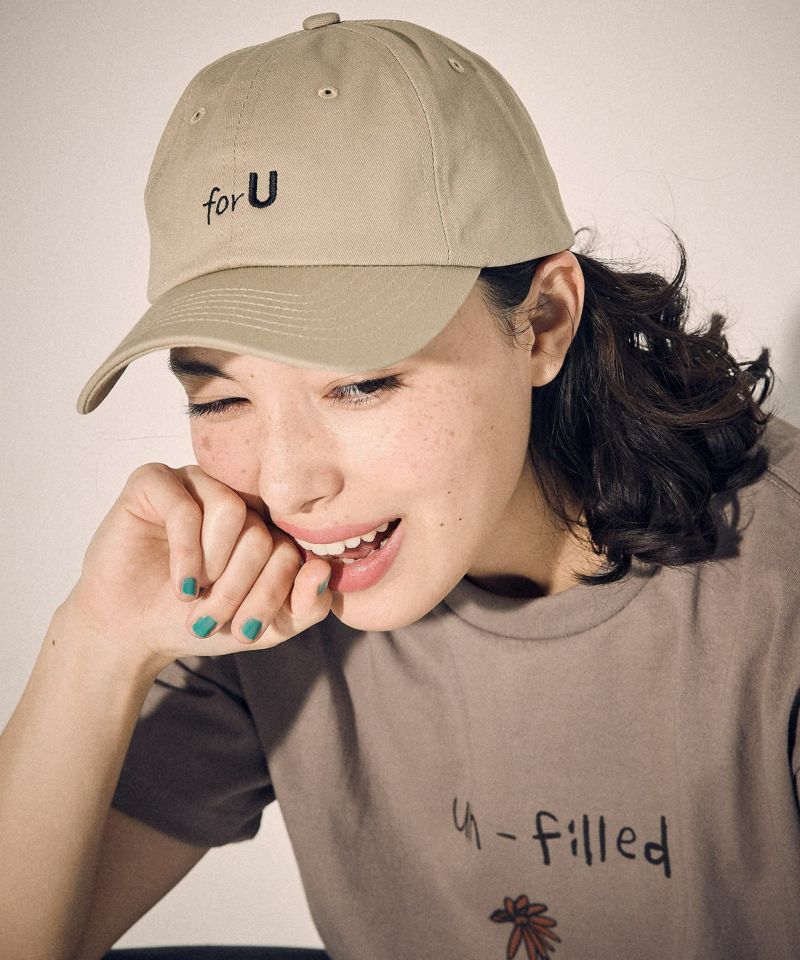 un-filled(アンフィルド)】for U one point stitch Cap キャップ(SDUF