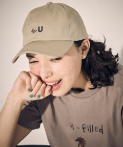un-filled(アンフィルド)】for U one point stitch Cap キャップ