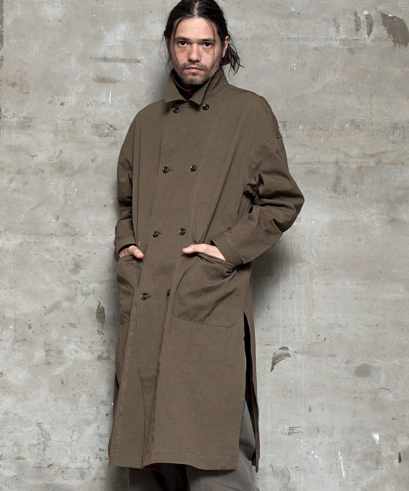 エゴトリッピング WOOL STAND COAT オリーブ サイズ48 | www.ofa.sg