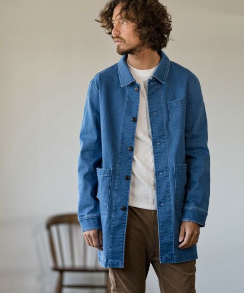 Magine(マージン)】STRETCH DENIM MIDDLE LENGTH COAT コート(MGN-212-028-M) | CAMBIO  カンビオ