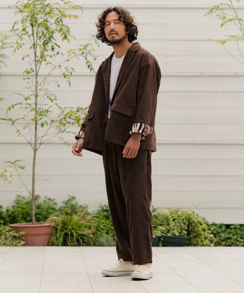 mp9091-Corduroy Wide Loose Tapered Pants テーパードパンツ - homabayassembly.go.ke