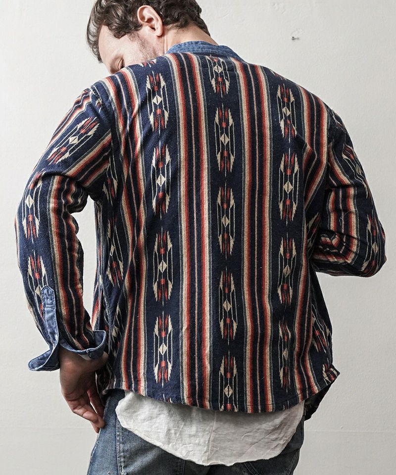 TMT(ティーエムティー)】SHAMAN CARDIGAN SHIRTS(NATIVE PATTERN