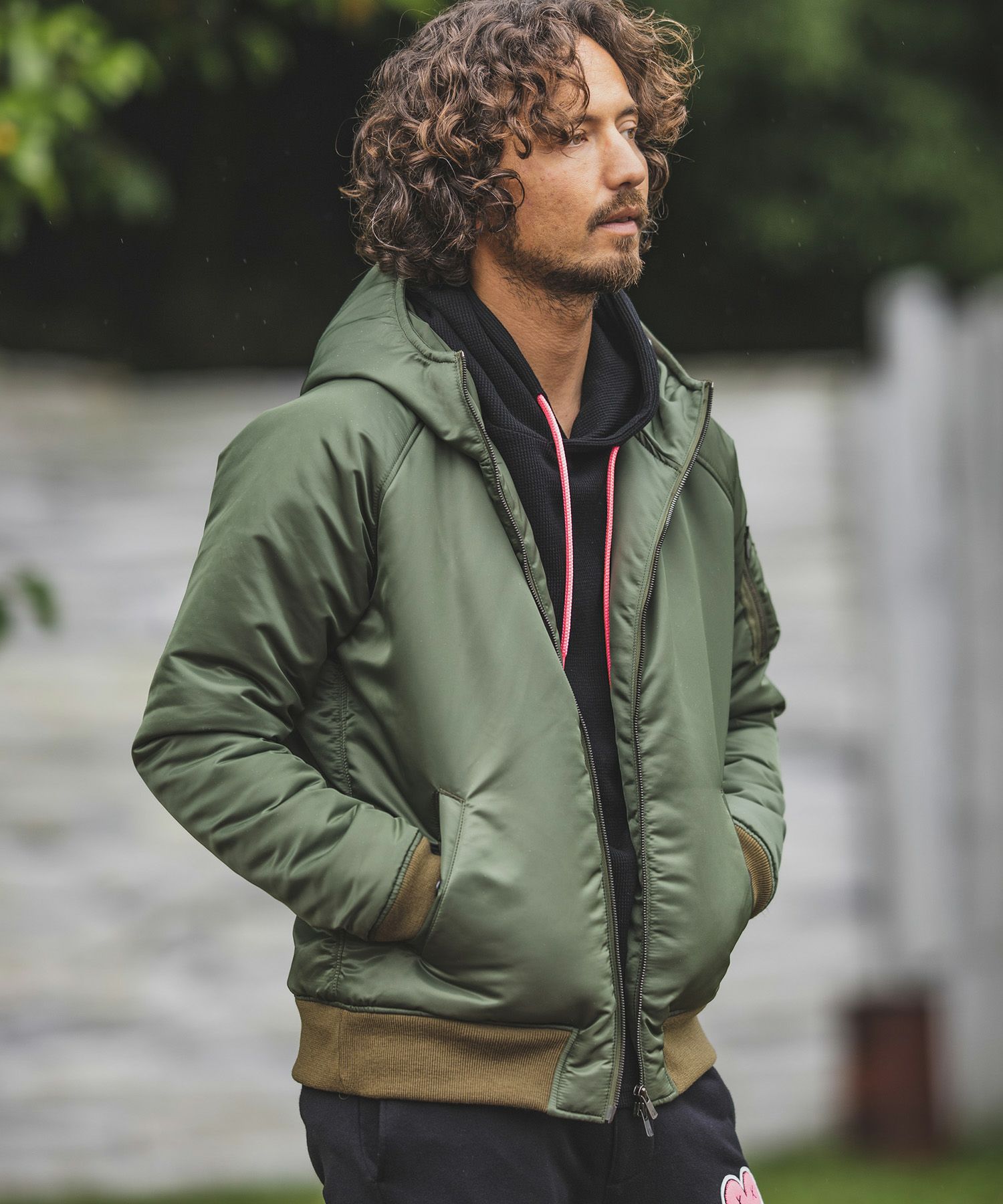 felkod(フィルコッド)】High Neck Hooded MA-1 Type Jacket ジャケット 