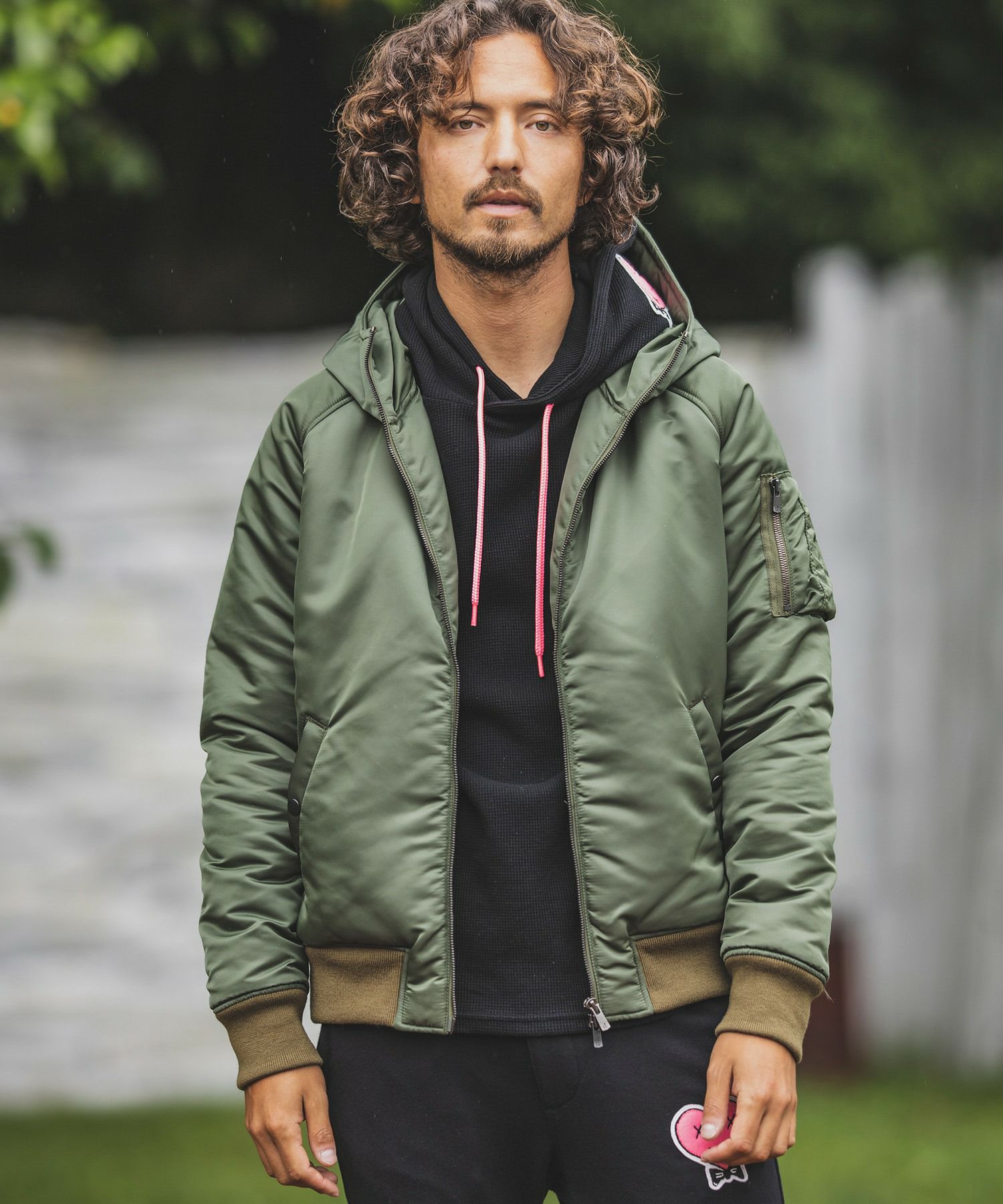 felkod(フィルコッド)】High Neck Hooded MA-1 Type Jacket ジャケット 