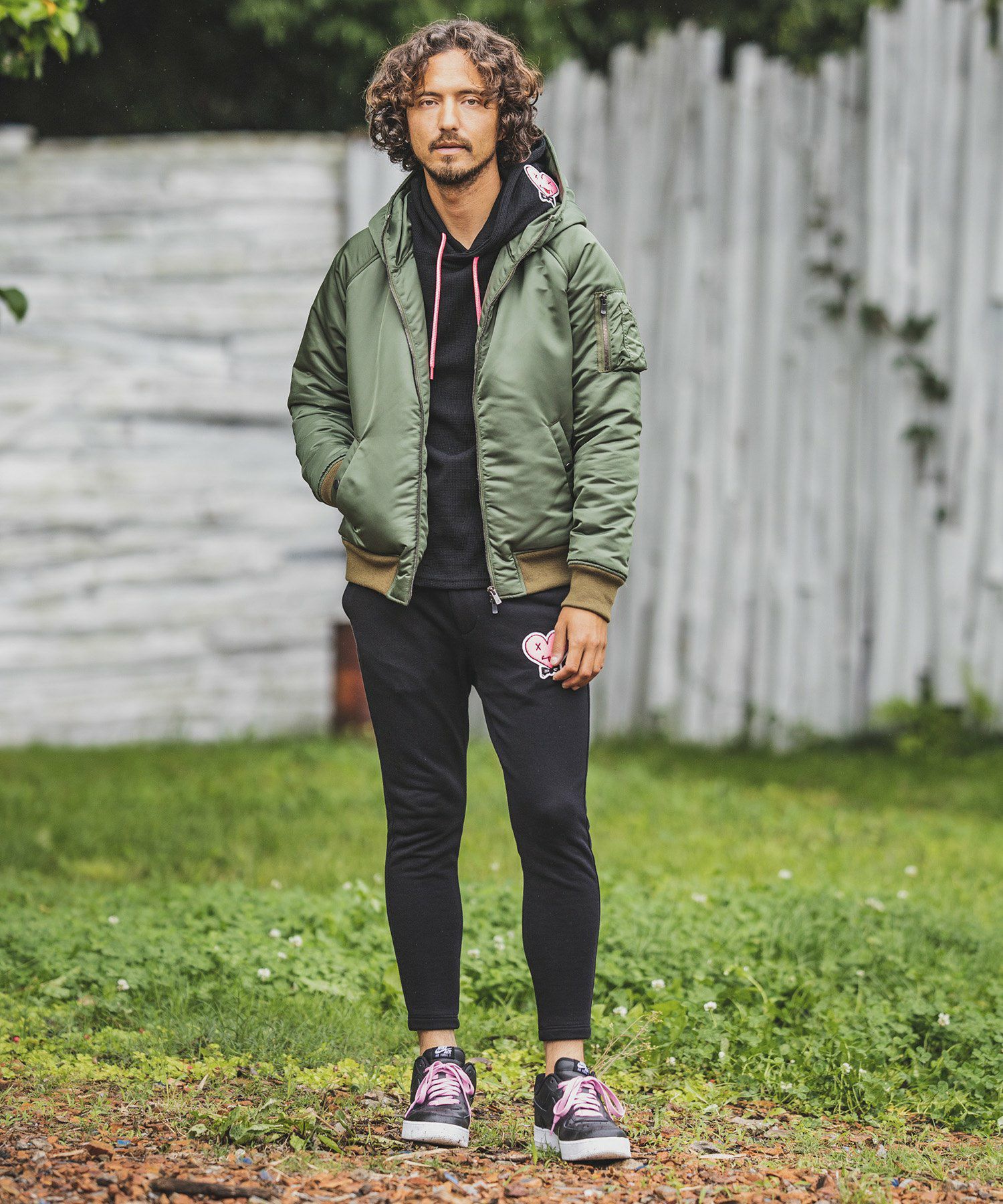 felkod(フィルコッド)】High Neck Hooded MA-1 Type Jacket ジャケット 