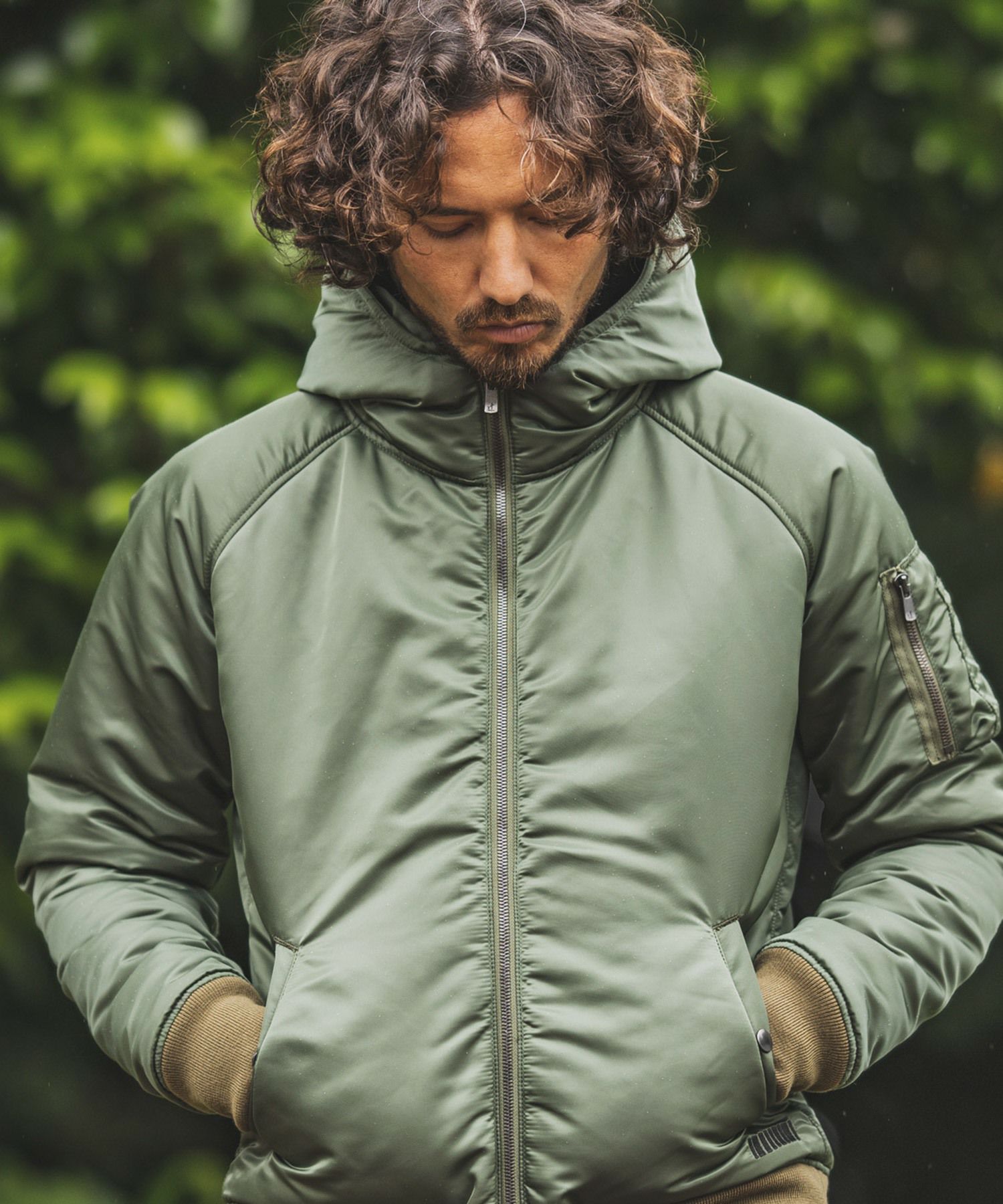 felkod(フィルコッド)】High Neck Hooded MA-1 Type Jacket ジャケット 
