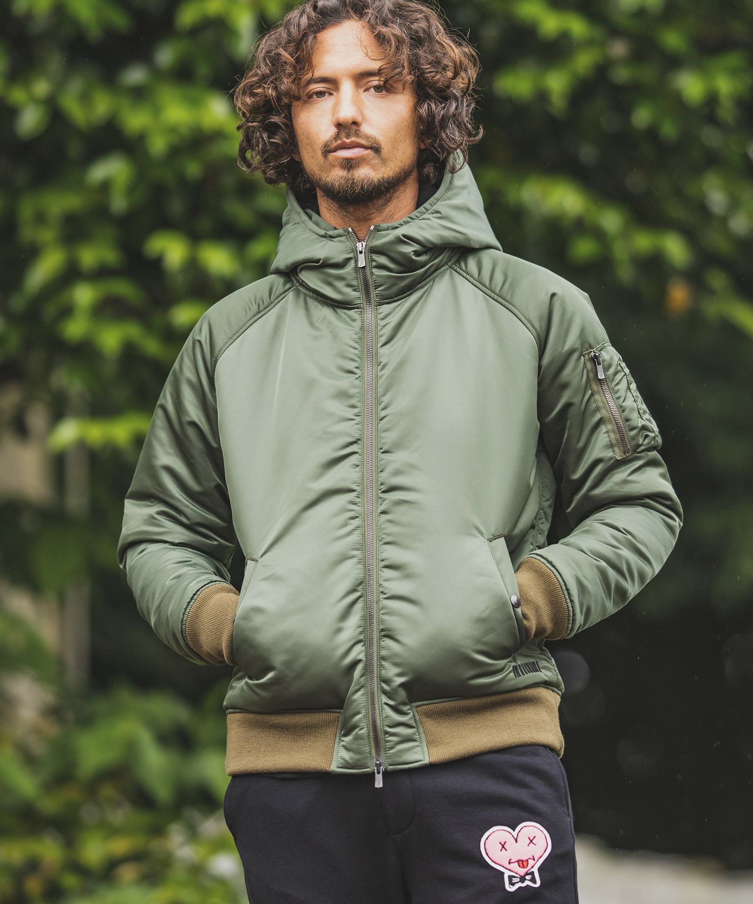 felkod(フィルコッド)】High Neck Hooded MA-1 Type Jacket ジャケット  