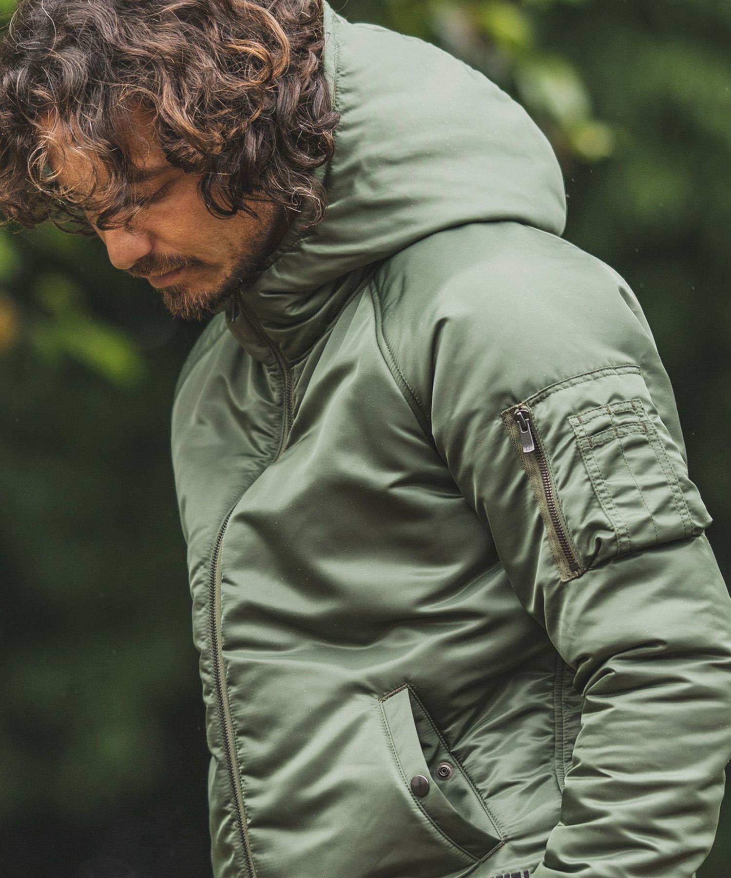 felkod(フィルコッド)】High Neck Hooded MA-1 Type Jacket ジャケット 