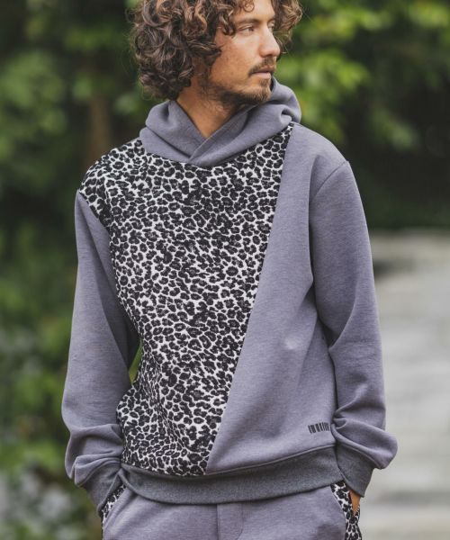 30%OFF【felkod(フィルコッド)】Gobelin Leopard Cardboard Knit Parka