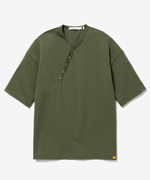 【rehacer(レアセル)】Asymmetry Henley Neckline CS カットソー(01210400015)