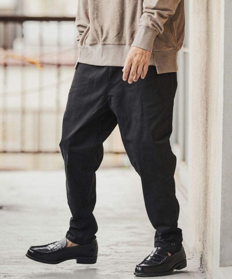 30%OFF【CAMBIO(カンビオ)】Hem Rib Adjuster Stretch Twill Pants 