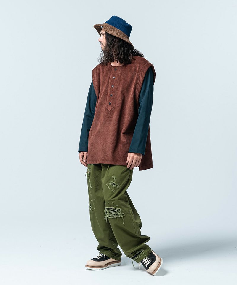 30%off【glamb(グラム)】Layered Corduroy SH レイヤードコーデュロイ