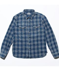 TMT(ティーエムティー)】ROPE INDIGO TWILL CHECK SHIRTS シャツ