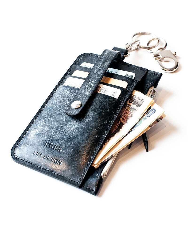 【SEVESKIG(セヴシグ)】Bridle leather Card coin case コイン