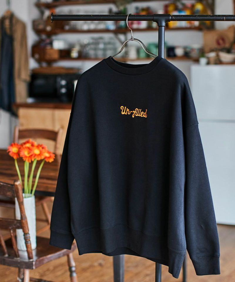 msw1011-Logo one point stitch Big silhouette Sweat スウェット-