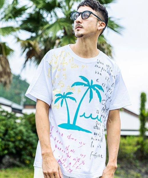 【ACANTHUS(アカンサス)】muta Hand Graffiti Palm Tee Tシャツ