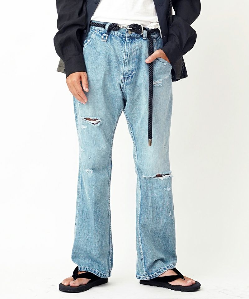 30%OFF【EGO TRIPPING(エゴトリッピング)】LOOSE BOOTSCUT DENIM