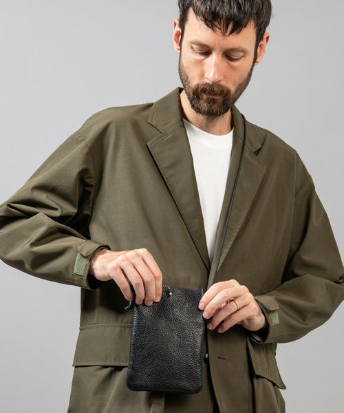 MR.OLIVE E.O.I】MILANO GRAIN LEATHER -SINGLE TINY SACOCHE