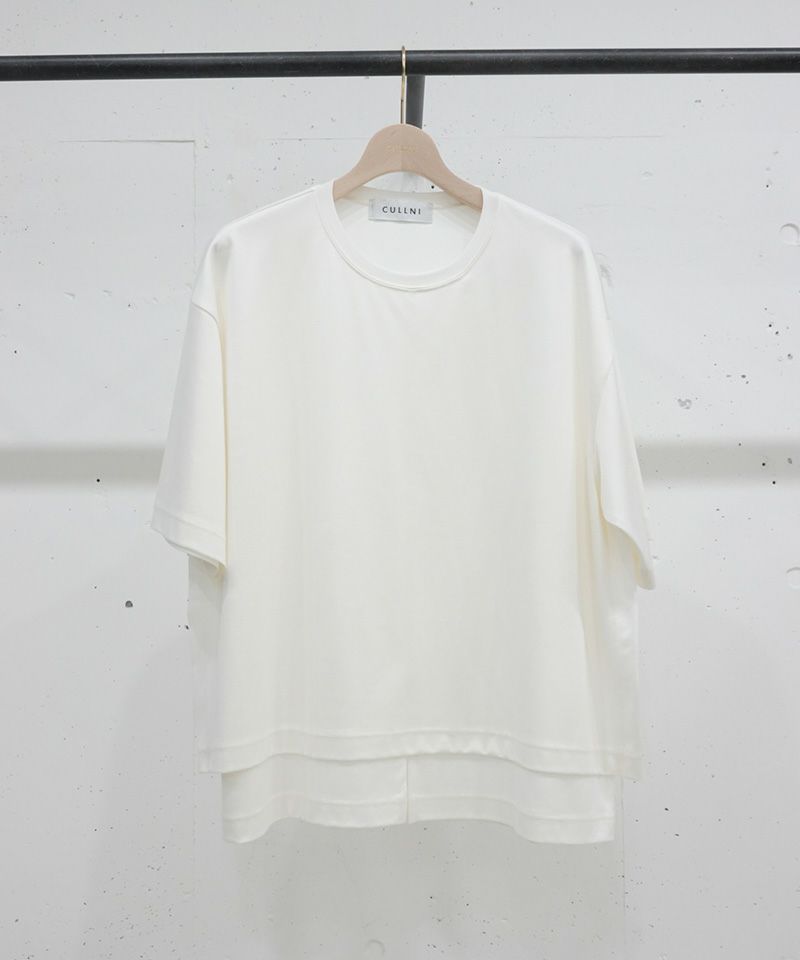 65%OFF【送料無料】 クルニ レイヤードプルオーバー 2 - Tシャツ 