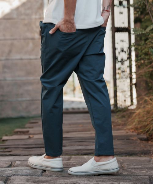 CAMBIO(カンビオ)】Big Pocket Tapered Easy Pants テーパードパンツ