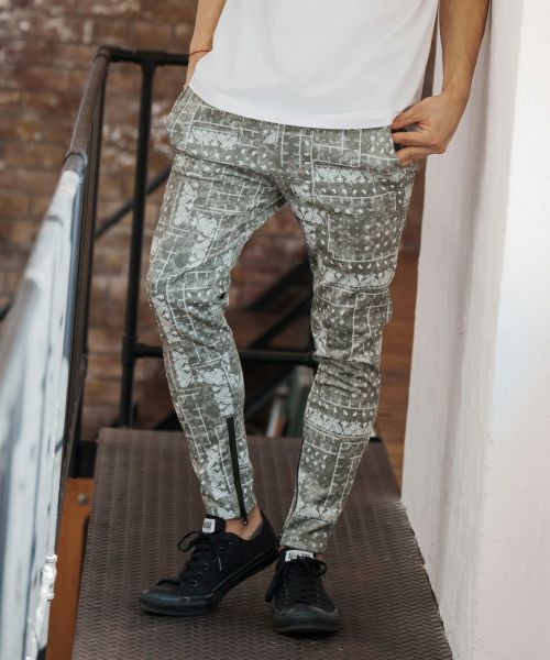 CAMBIO(カンビオ)】Bandana Print Tricot Jersey Pants パンツ