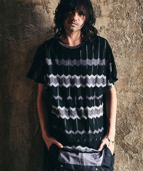 70%OFF【glamb(グラム)】Greck Border Knit グレックボーダーニット(GB0222-KNT01)