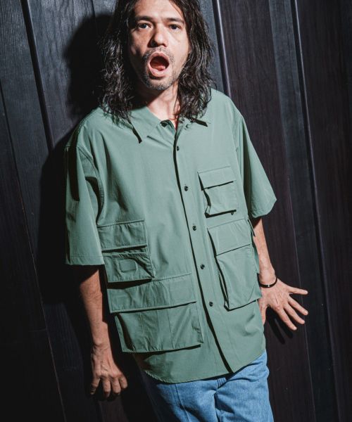 70%OFF【NOISESCAPE(ノイズスケープ)】Pocket Design Short-sleeve shirt 半袖シャツ(nss011-1cc)