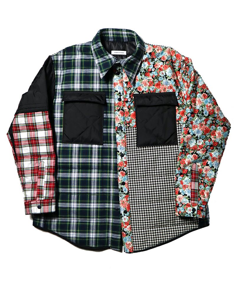 TENDER PERSON(テンダーパーソン)】QUILTING SHIRT JACKET シャツ 