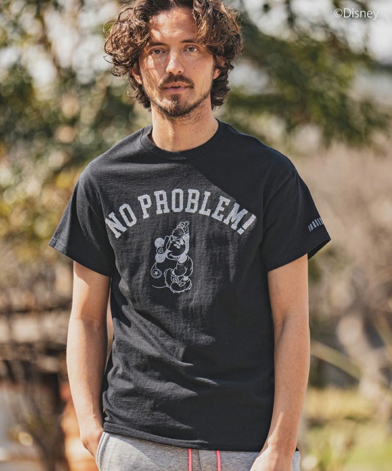 felkod(フィルコッド)】NO PROBLEM Mickey/ Print Tee Tシャツ(F22N290