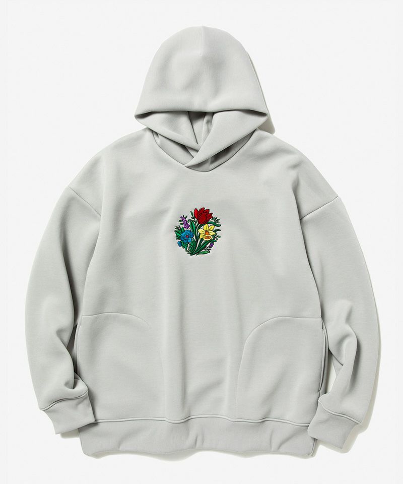 【rehacer(レアセル)】Flower Circle Punch Fabric Hooded PK パーカー(1222000002)
