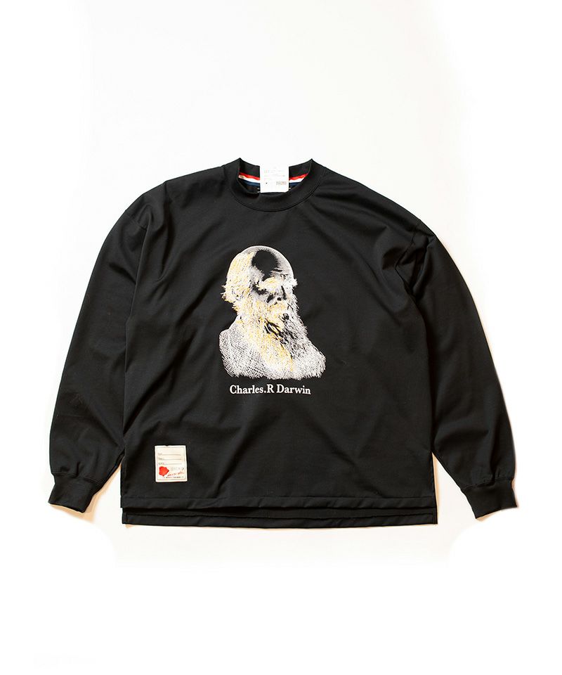 EMBROIDERY L/S TEE VER.CHARLES.R DARWIN-