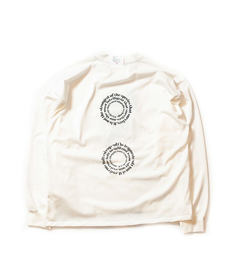 EMBROIDERY L/S TEE VER.CHARLES.R DARWIN-