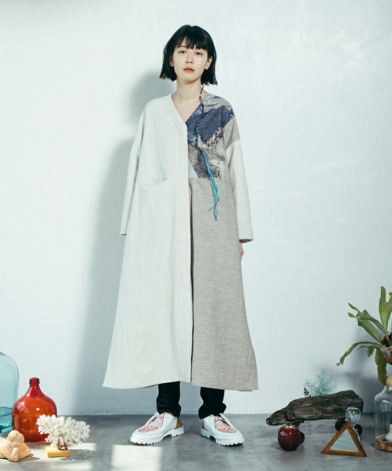 STOF(ストフ)】Flagments panel coat コート(SF22AW-09) | CAMBIO カンビオ