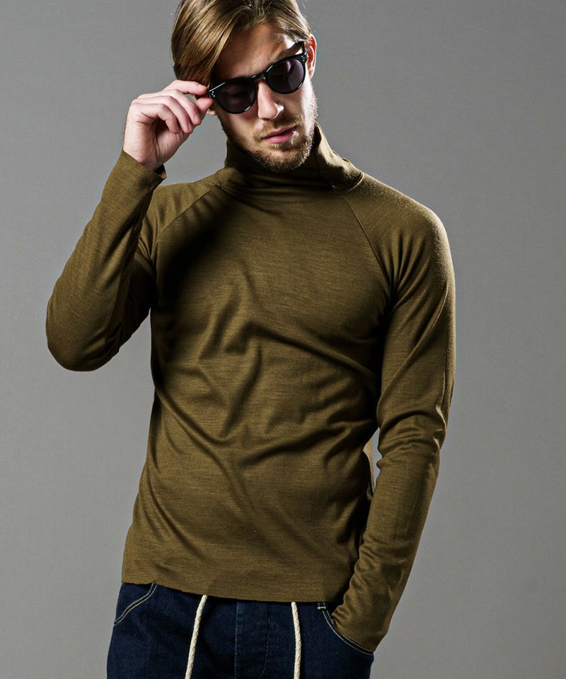 wjk】fine wool mock-neck ニットカットソー(7325 kw95a) | CAMBIO