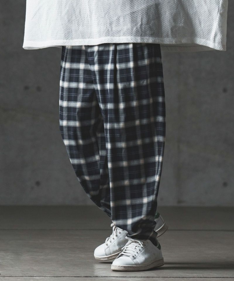 GLIMCLAP(グリムクラップ)】Plaid pattern balloon silhouette pants パンツ(12-134-gls-cc)  | CAMBIO カンビオ