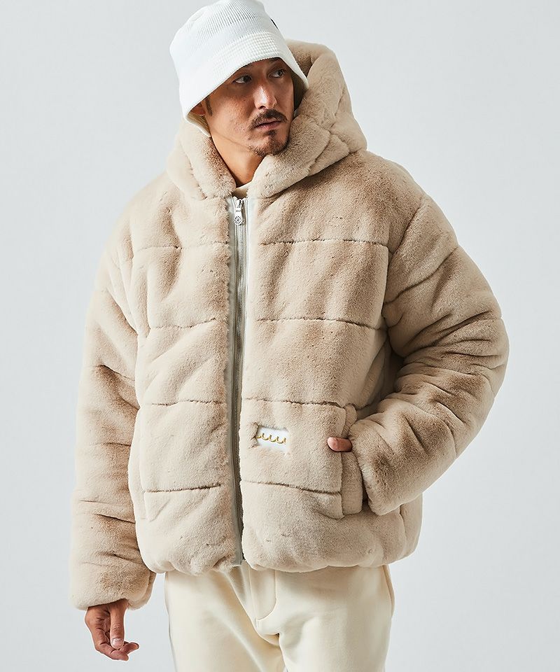 ACANTHUS(アカンサス)】muta Faux Fur Hooded Jacket ジャケット