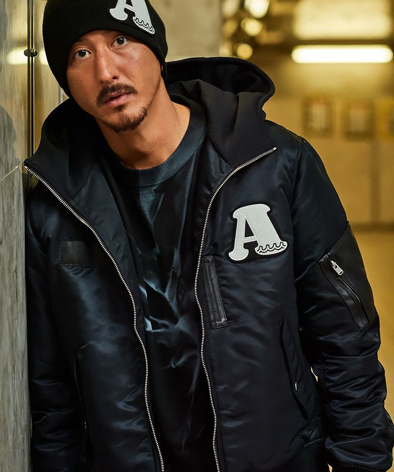 ACANTHUS(アカンサス)】muta Nylon Hooded MA-1 ジャケット(MA2218