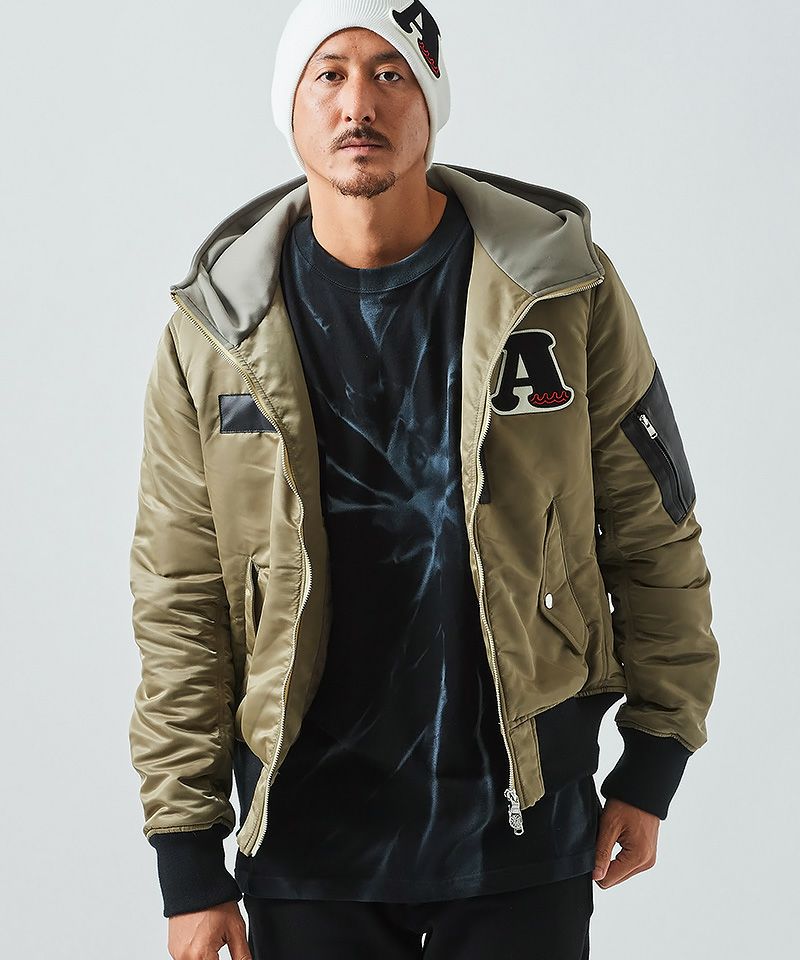 ACANTHUS(アカンサス)】muta Nylon Hooded MA-1 ジャケット(MA2218